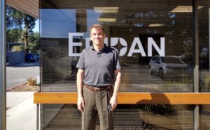 Jason Seifert outside Eridan's Mountain View office.