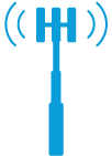 Cell tower icon