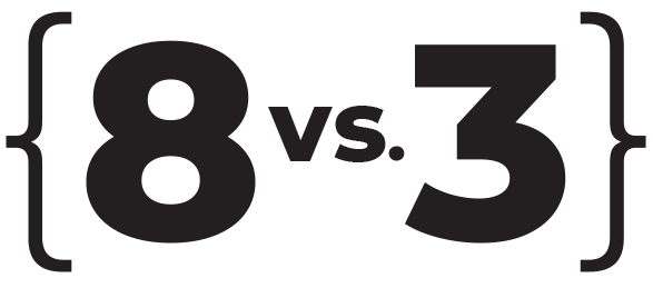 8 legacy radios vs 3 Eridan radio units