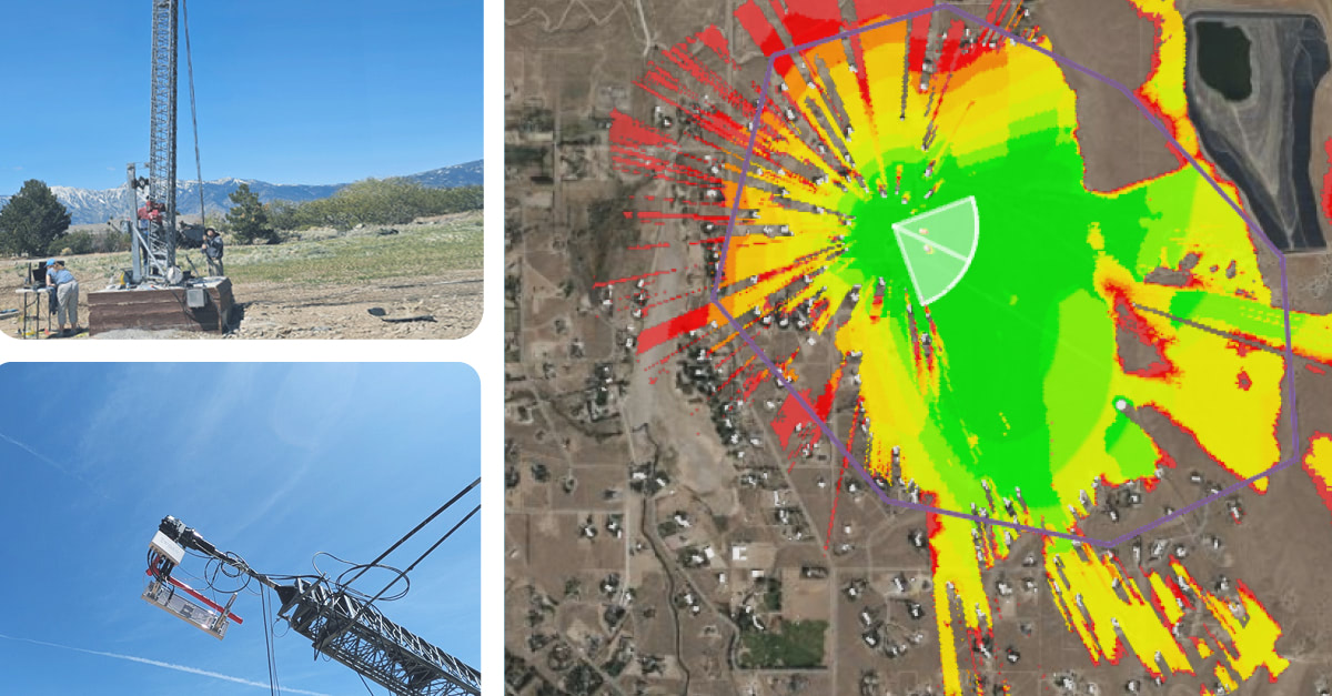 april 2025 field test highlight and Eridan heat map coverage data